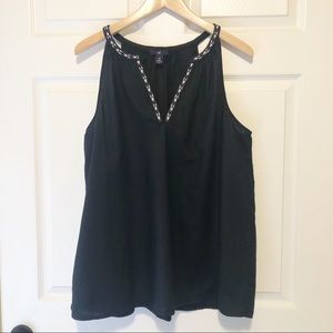 🌻 3/$25 Gap Factory Black V-Neck Tank Top
